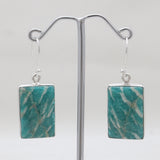 925 Sterling Silver Amazonite Earrings