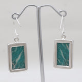 925 Sterling Silver Amazonite Earrings