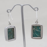925 Sterling Silver Amazonite Earrings