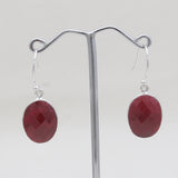 925 Sterling Silver Corundum Earrings