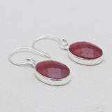 925 Sterling Silver Corundum Earrings