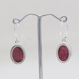 925 Sterling Silver Corundum Earrings