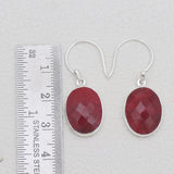 925 Sterling Silver Corundum Earrings