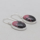 Rhodonite Silver Earrings