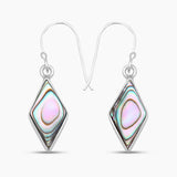 Abalone Shell Silver Earrings