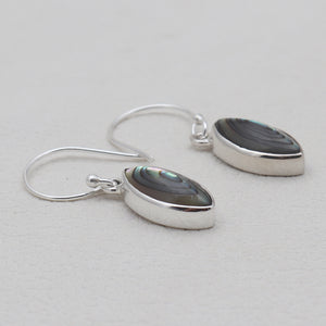 Abalone Shell Silver Earrings