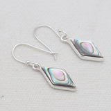 Abalone Shell Silver Earrings