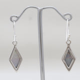 Abalone Shell Silver Earrings
