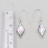 Abalone Shell Silver Earrings
