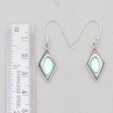 Abalone Shell Silver Earrings