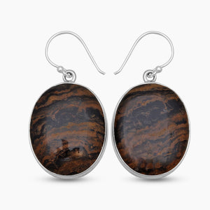 925 Sterling Silver Stromatolite Earrings