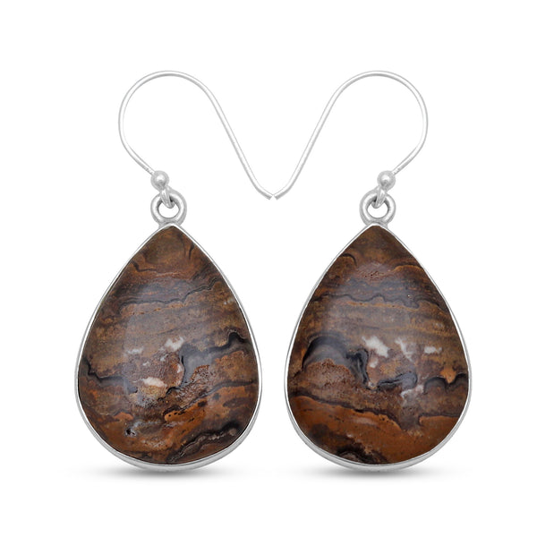 925 Sterling Silver Stromatolite Earrings