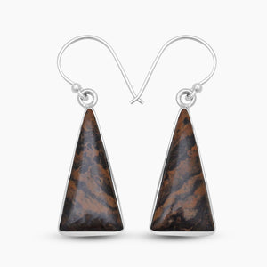 925 Sterling Silver Stromatolite Earrings