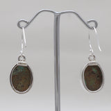 Boulder Turquoise Silver Earrings