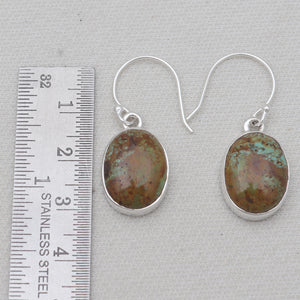 Boulder Turquoise Silver Earrings