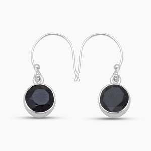 925 Silver Black Onyx Earrings