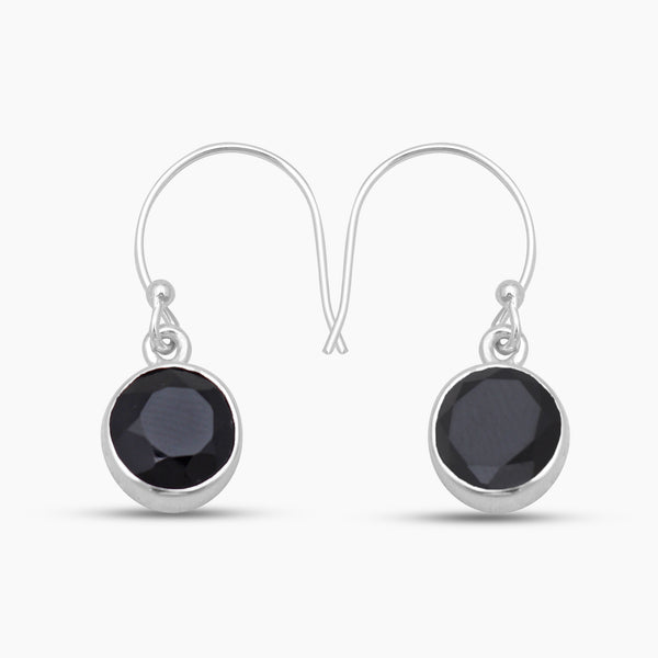 925 Silver Black Onyx Earrings