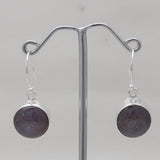 925 Sterling Silver Star Ruby Earrings
