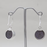 925 Sterling Silver Star Ruby Earrings