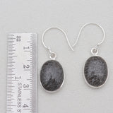 925 Sterling Silver Black Coral Earrings