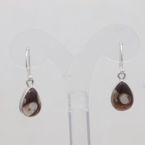 Peanut Wood Jasper Silver Earrings