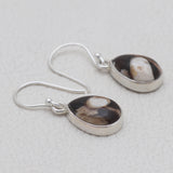 Peanut Wood Jasper Silver Earrings
