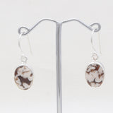 Peanut Wood Jasper Silver Earrings
