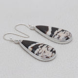 Peanut Wood Jasper Silver Earrings