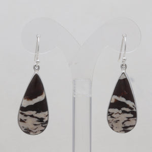 Peanut Wood Jasper Silver Earrings