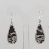 Peanut Wood Jasper Silver Earrings