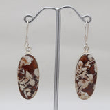Peanut Wood Jasper Silver Earrings