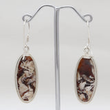 Peanut Wood Jasper Silver Earrings