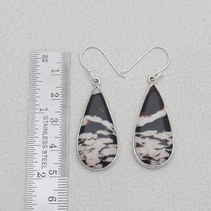 Peanut Wood Jasper Silver Earrings