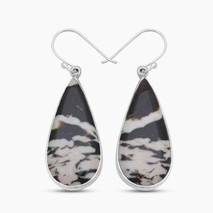 Peanut Wood Jasper Silver Earrings