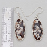 Peanut Wood Jasper Silver Earrings