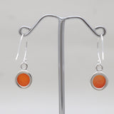925 Sterling Silver Carnelian Earrings