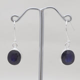 925 Sterling Silver Iolite Earrings