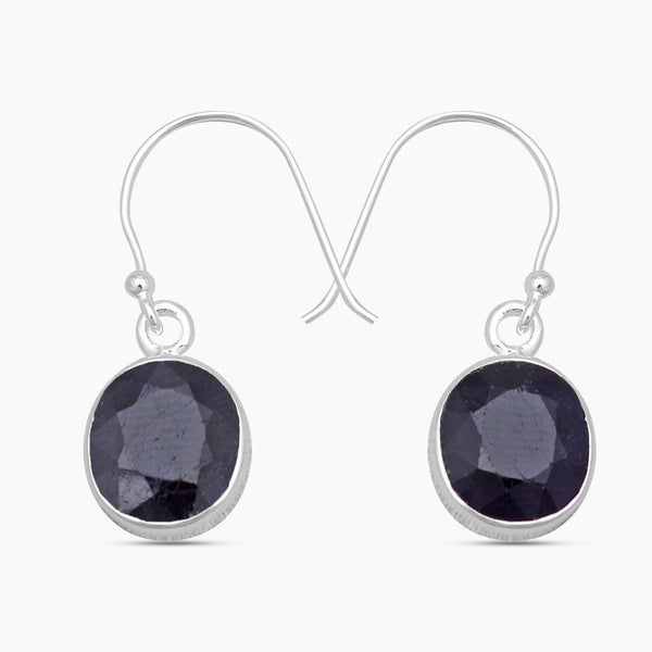 925 Sterling Silver Iolite Earrings