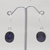 925 Sterling Silver Iolite Earrings