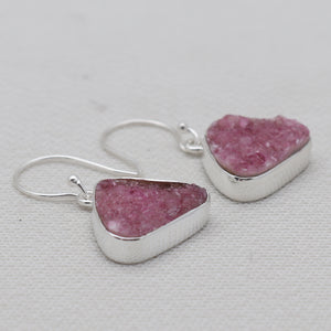 925 Sterling Silver Cobalto Calcite Earrings