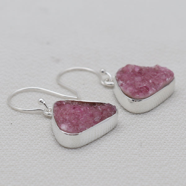925 Sterling Silver Cobalto Calcite Earrings