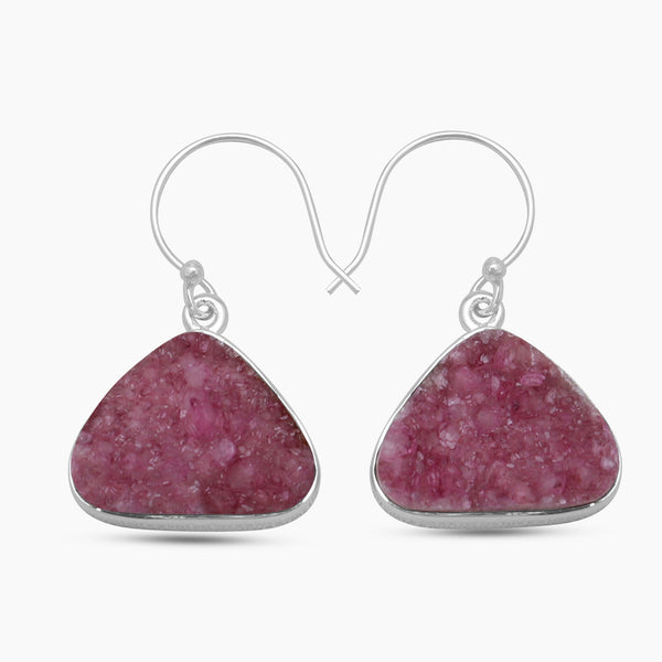 925 Sterling Silver Cobalto Calcite Earrings