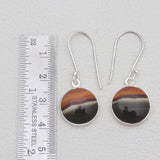 Polychrome Jasper Silver Earrings