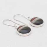 Polychrome Jasper Silver Earrings