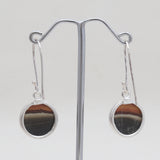 Polychrome Jasper Silver Earrings