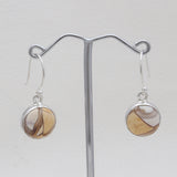 Brecciated Mookaite Silver Earrings