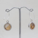Brecciated Mookaite Silver Earrings
