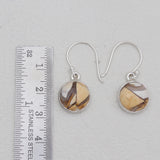 Brecciated Mookaite Silver Earrings