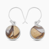 Brecciated Mookaite Silver Earrings