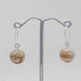 Brecciated Mookaite Silver Earrings